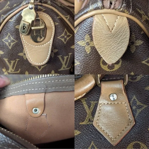 1970s LOUIS VUITTON Speedy 30 The French Company - Vintage LV Bag - Picture 3 of 15